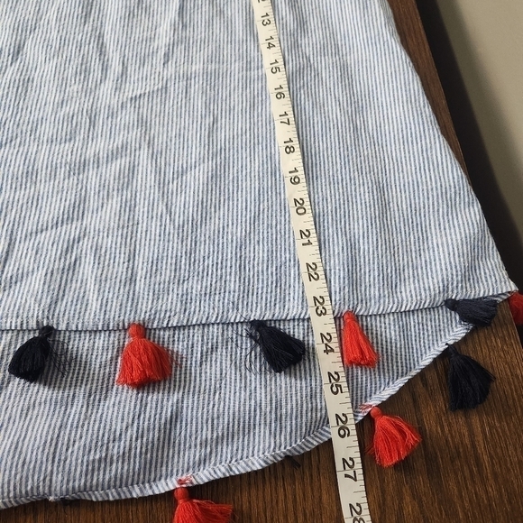 Papermoon Lightweight Cotton Summer Tank Tassle Accents Large - Picture 10 of 10